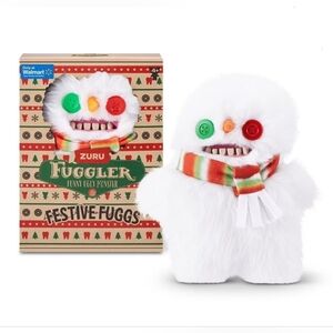 Fuggler Festive Fuggs 9 inch (Snowman) Soft Plush, Ugly Monster Stuffed Animal
